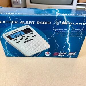 Midland Weather Alert Radio WR100 NOAA Public Alert All Hazards New In Box